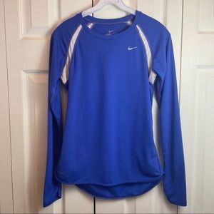 Nike Mens Blue Dri Fit Athletic Shirt sz S